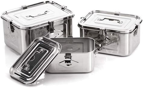 small stainless steel storage box|rectangular stainless steel containers.